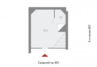 Помещение свободного назначения в Василеостровском районе на Среднем проспекте В.О.